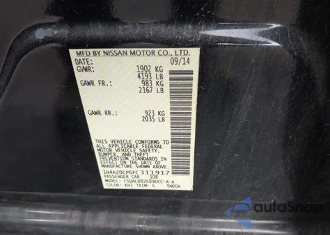 2015 Nissan Leaf Sv from USA, damaged, VIN 1N4AZ0CP6FC311917